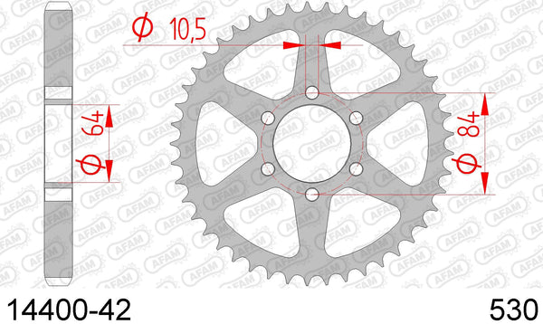 Corona AFAM 14400-42 in acc. passo 530