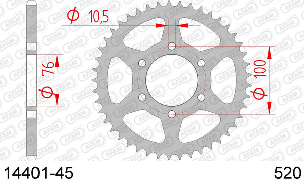 Corona AFAM 14401-45 in acc. passo 520