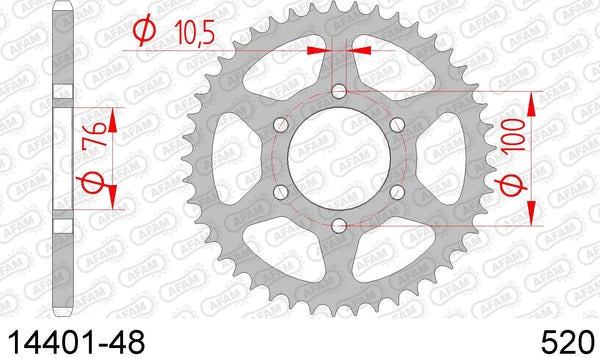 Corona AFAM 14401-48 in acc. passo 520