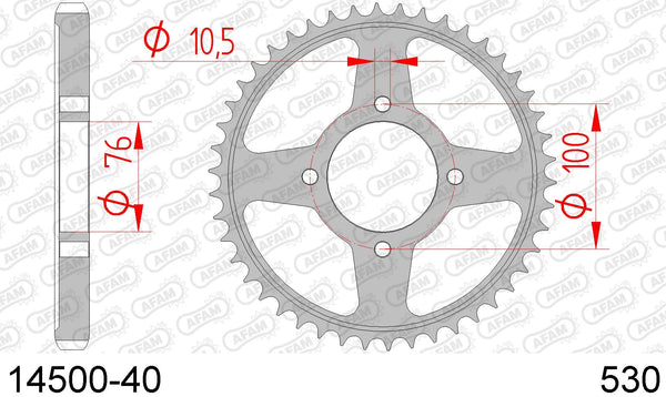 Corona AFAM 14500-40 in acc. passo 530