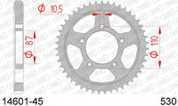 Corona AFAM 14601-45 in acc. passo 530