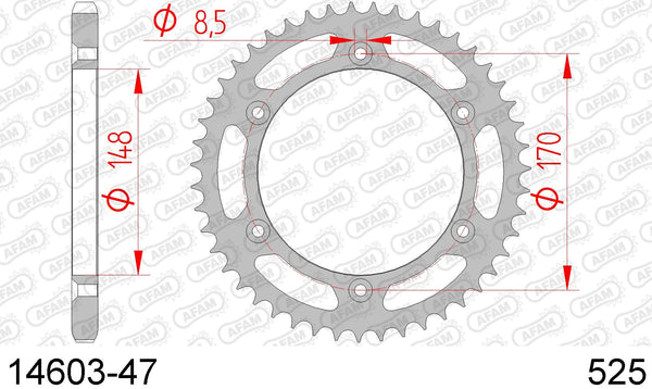 Corona AFAM 14603-47 in acc. passo 525