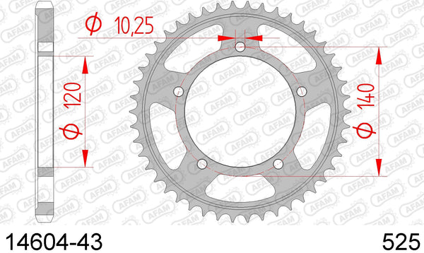 Corona AFAM 14604-43 in acc. passo 525