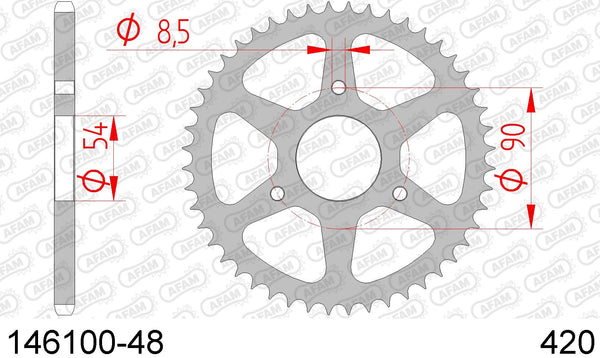 Corona AFAM 146100-48 in acc. passo 420