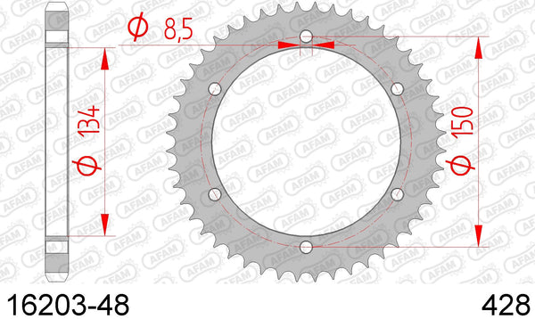 Corona AFAM 16203-48 in acc. passo 428