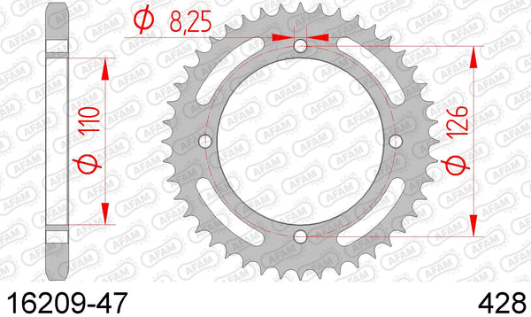 Corona AFAM 16209-47 in acc. passo 428