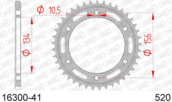 Corona AFAM 16300-41 in acc. passo 520