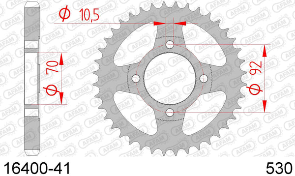 Corona AFAM 16400-41 in acc. passo 530