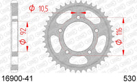 Corona AFAM 16900-41 in acc. passo 530