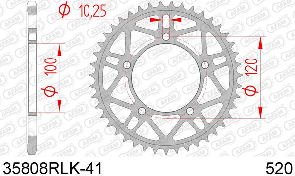 Corona AFAM 35808RLK-41 in acc. passo 520