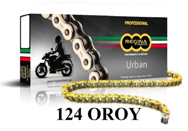 Catena 124OROY 72 maglie passo 420 - Oro