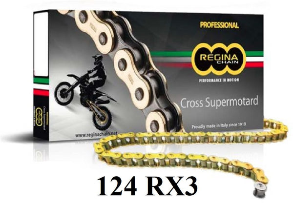 Catena 124RX3 126 maglie passo 420 - Oro