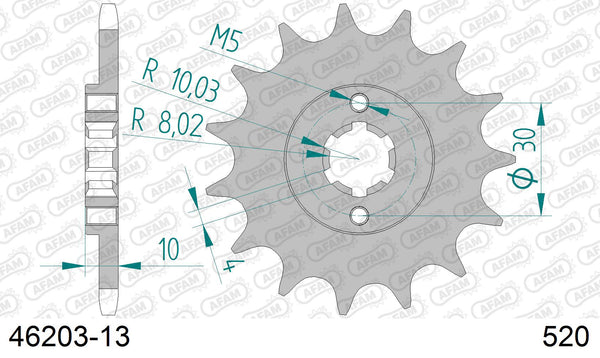 Pignone AFAM 46203-13 passo 520