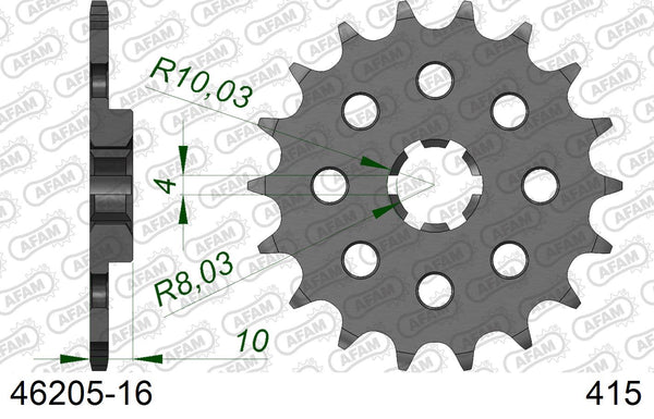 Pignone AFAM 46205-16 passo 415