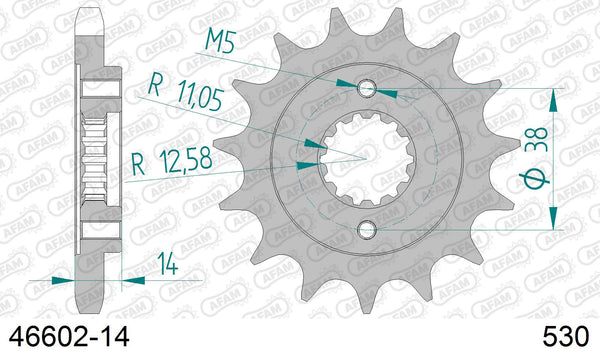 Pignone AFAM 46602-14 passo 530