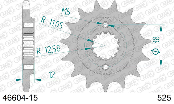 Pignone AFAM 46604-15 passo 525