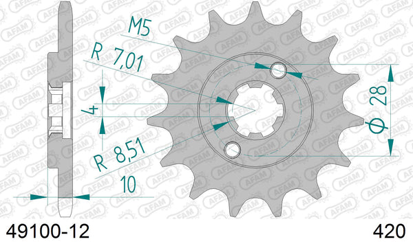 Pignone AFAM 49100-12 passo 420