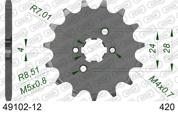 Pignone AFAM 49102-12 passo 420