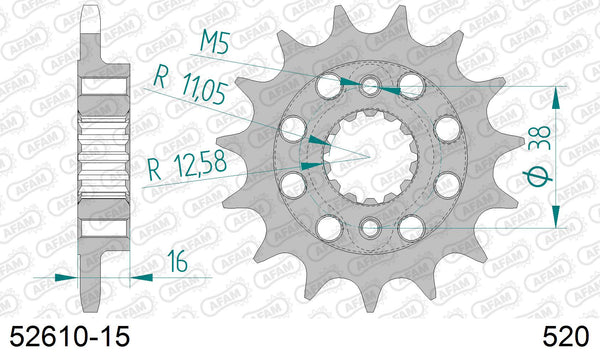 Pignone AFAM 52610-15 passo 520