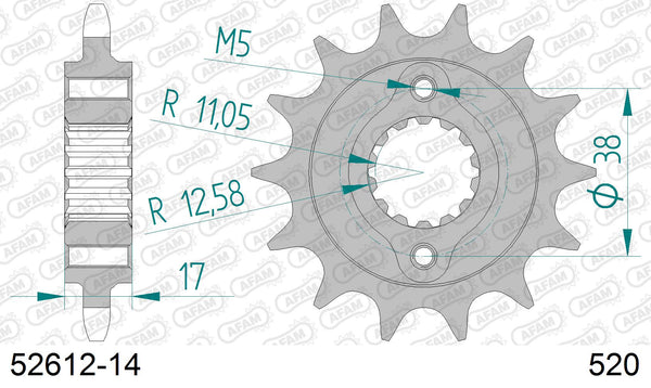 Pignone AFAM 52612-14 passo 520