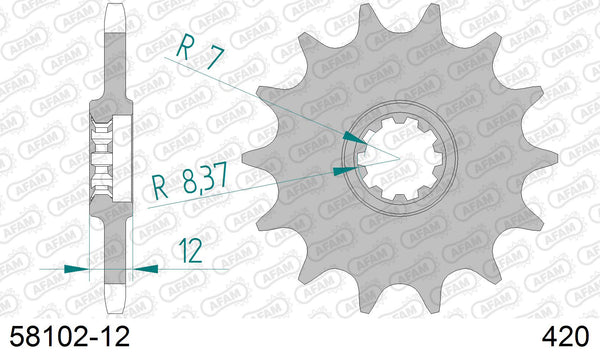 Pignone AFAM 58102-12 passo 420