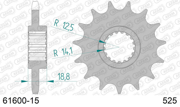 Pignone AFAM 61600-15 passo 525