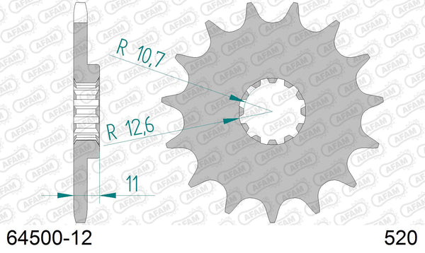 Pignone AFAM 64500-12 passo 520