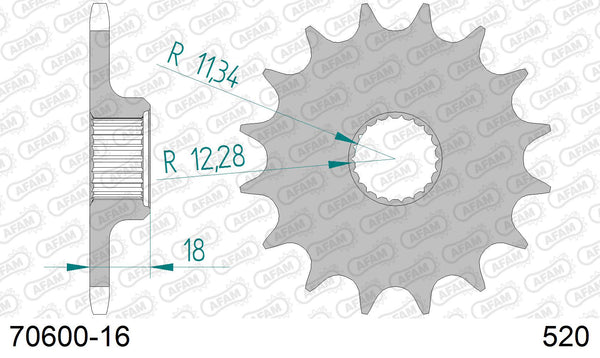 Pignone AFAM 70600-16 passo 520