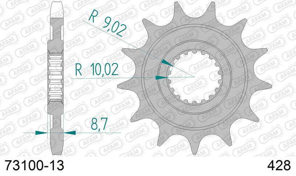 Pignone AFAM 73100-13 passo 428