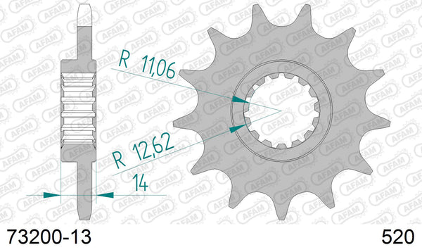 Pignone AFAM 73200-13 passo 520