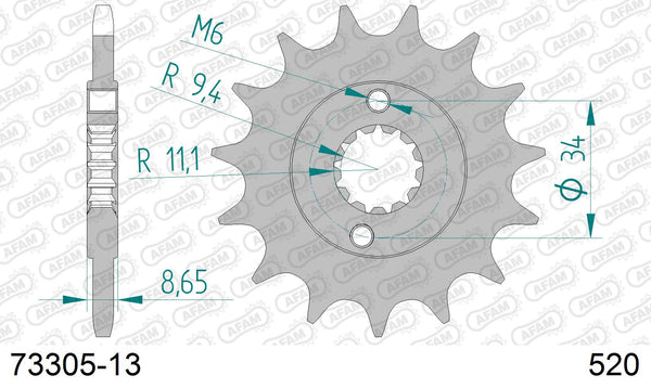 Pignone AFAM 73305-13 passo 520