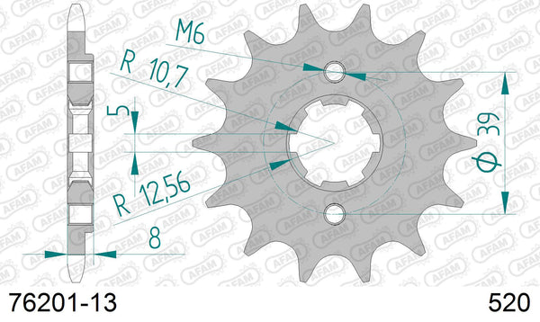 Pignone AFAM 76201-13 passo 520