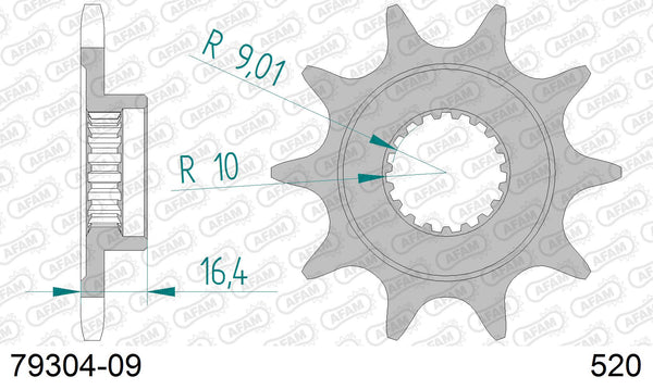 Pignone AFAM 79304-09 passo 520