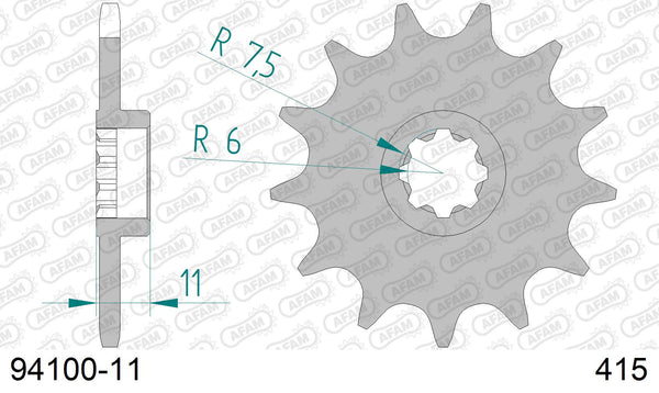 Pignone AFAM 94100-11 passo 415