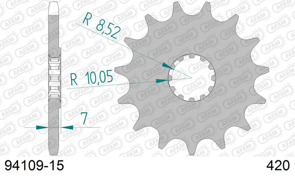 Pignone AFAM 94109-15 passo 420