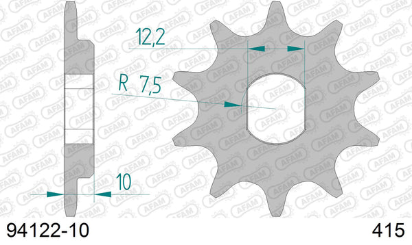 Pignone AFAM 94122-10 passo 415