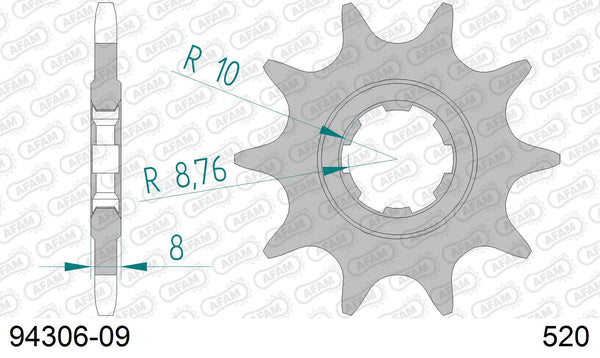 Pignone AFAM 94306-09 passo 520