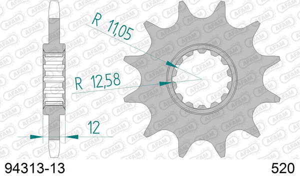 Pignone AFAM 94313-13 passo 520