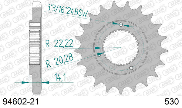 Pignone AFAM 94602-21 passo 530