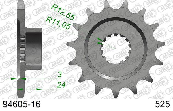 Pignone AFAM 94605-16 passo 525