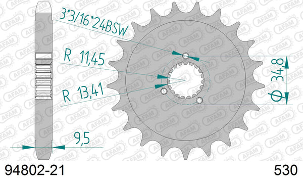 Pignone AFAM 94802-21 passo 530