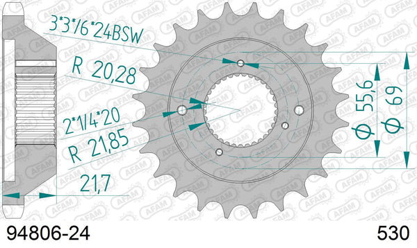 Pignone AFAM 94806-24 passo 530