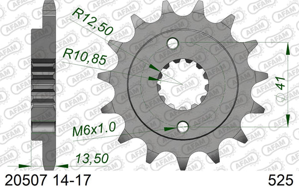 Pignone AFAM 20507NR-15 Passo 525 Con Gomma Antirumore