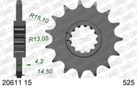 Pignone AFAM 20611NR-15 Passo 525 Con Gomma Antirumore