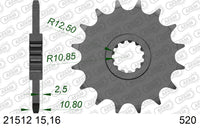 Pignone AFAM 21512NR-16 Passo 520 Con Gomma Antirumore