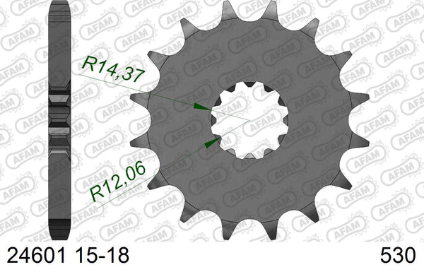 Pignone AFAM 24601NR-16 Passo 530 Con Gomma Antirumore