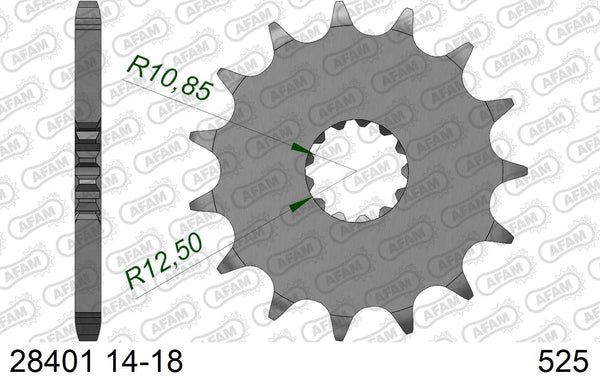 Pignone AFAM 28401NR-17 Passo 525 Con Gomma Antirumore