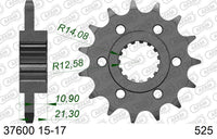 Pignone AFAM 37600NR-15 Passo 525 Con Gomma Antirumore