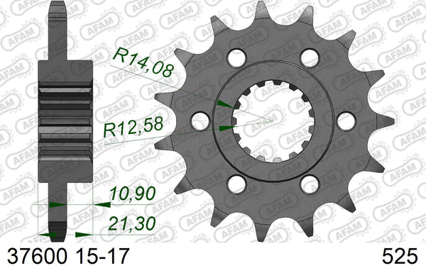 Pignone AFAM 37600NR-16 Passo 525 Con Gomma Antirumore