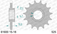 Pignone AFAM 61600NR-17 Passo 525 Con Gomma Antirumore